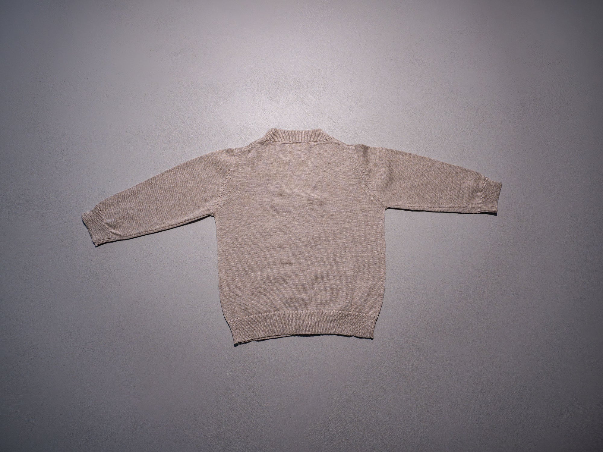 CARDIGAN SCOLLO SABBIA CHIARA