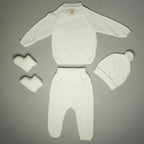 COMPLETINO CAREZZA IN MAGLIA CREMA