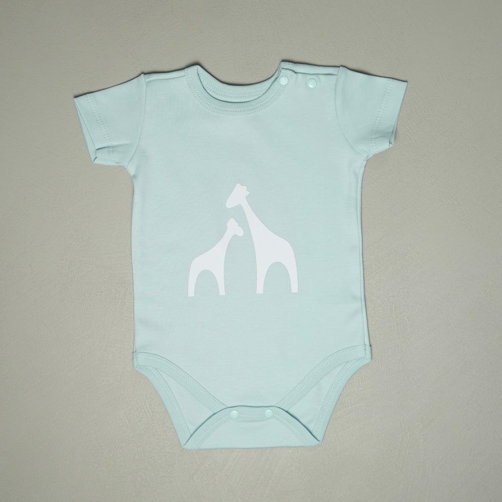 BODY MANICA CORTA AZZURRO