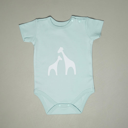 BODY MANICA CORTA AZZURRO