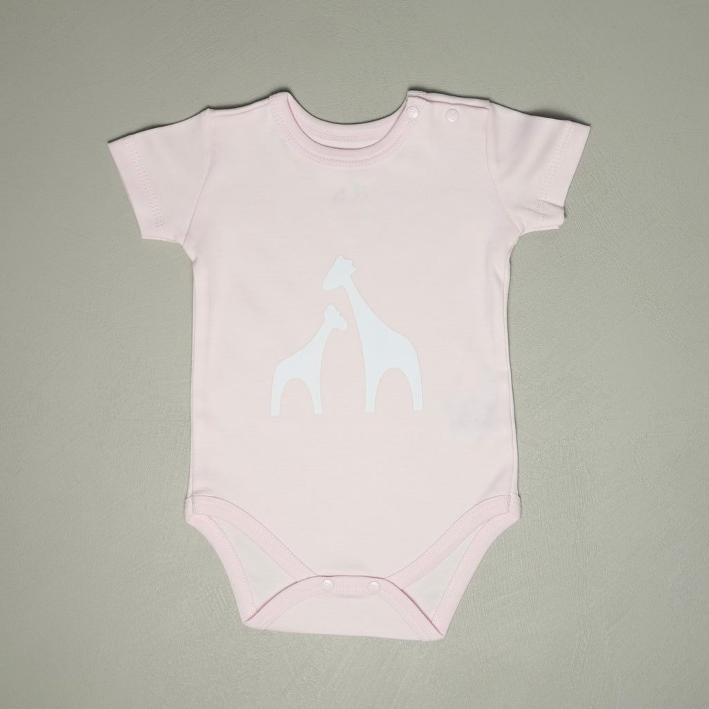 BODY MANICA CORTA ROSA