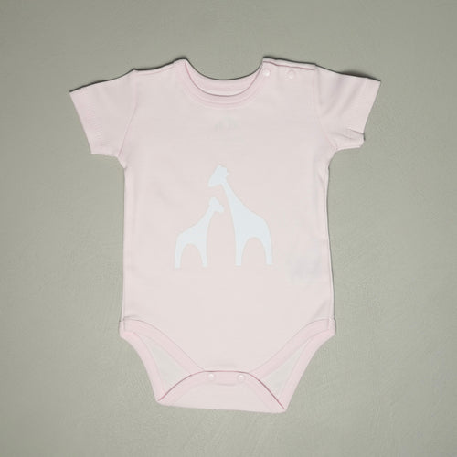 BODY MANICA CORTA ROSA