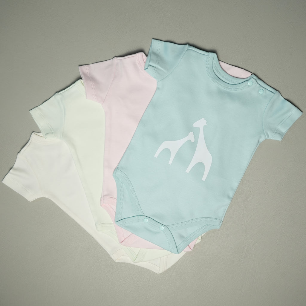 BODY MANICA CORTA AZZURRO