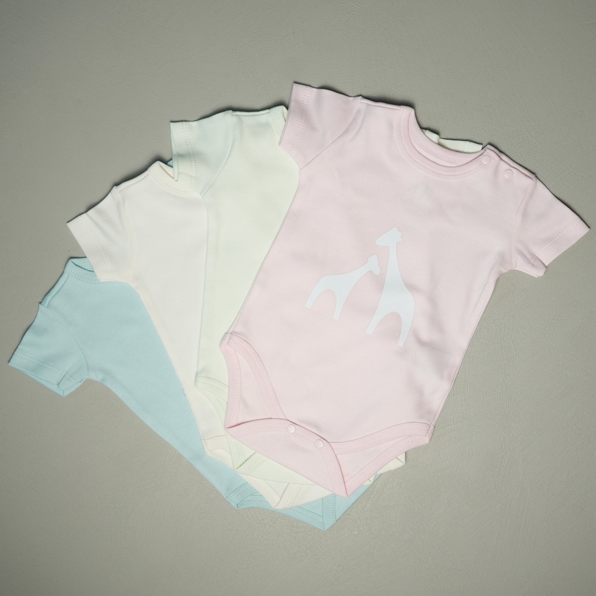 BODY MANICA CORTA ROSA