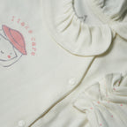 TUTINA CON COLLETTO E CAPPELLINO IN COTONE