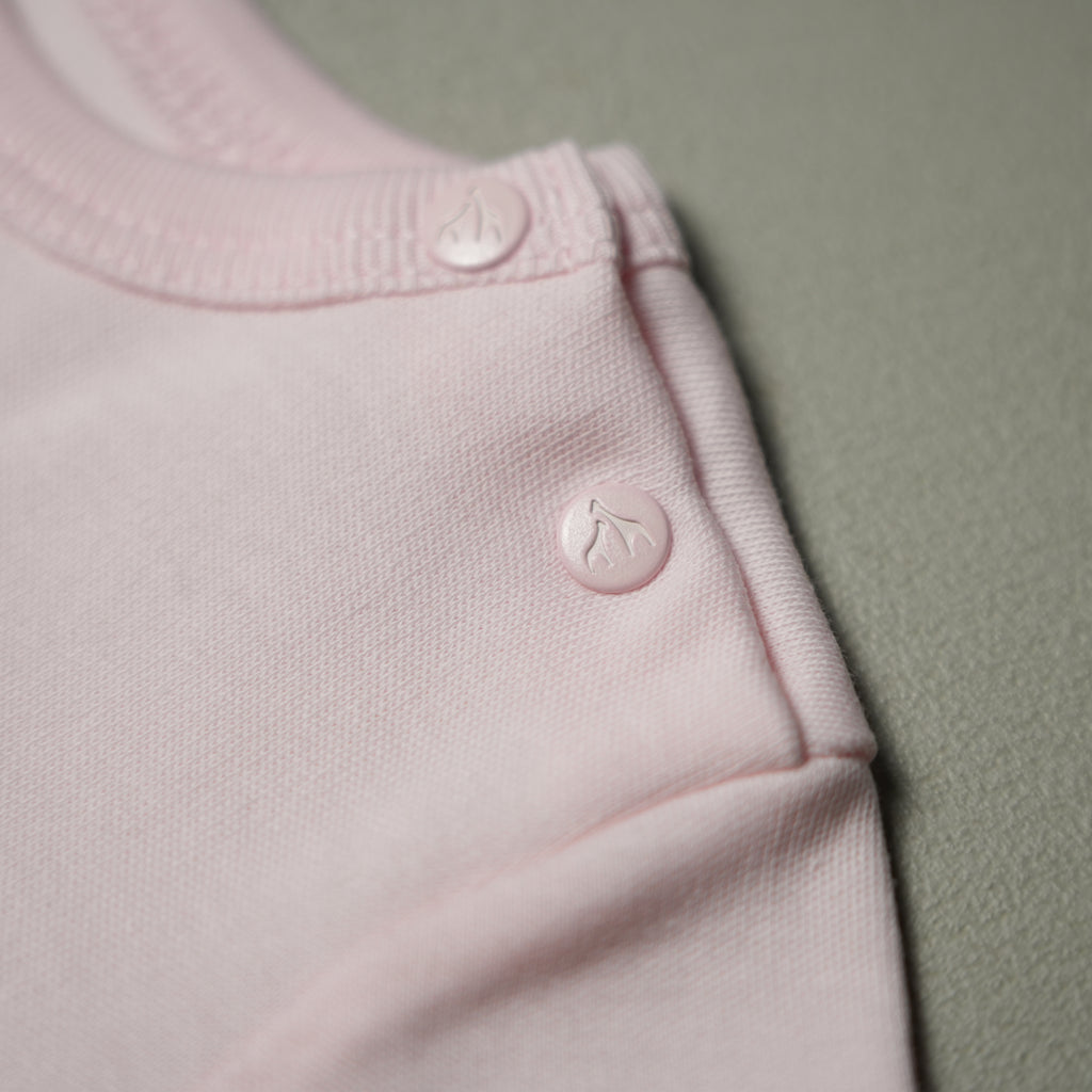 BODY MANICA CORTA ROSA