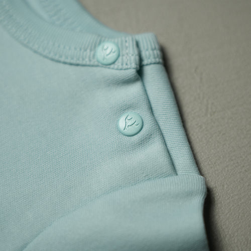 BODY MANICA CORTA AZZURRO