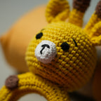 SET GIRAFFA IN LEGNO E COTONE