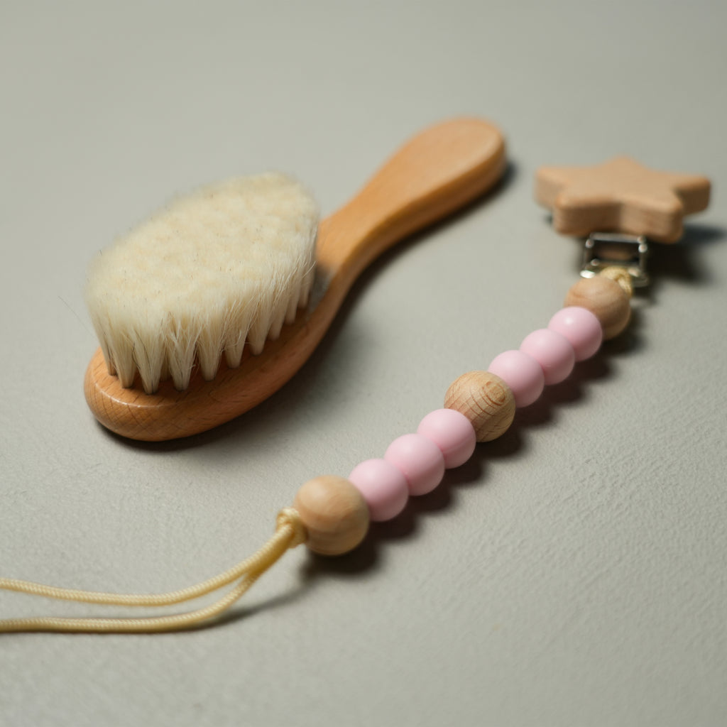 SET CERBIATTO IN LEGNO E COTONE