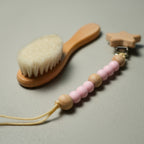 SET CERBIATTO IN LEGNO E COTONE