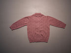 CARDIGAN GIROCOLLO ORO ROSATO