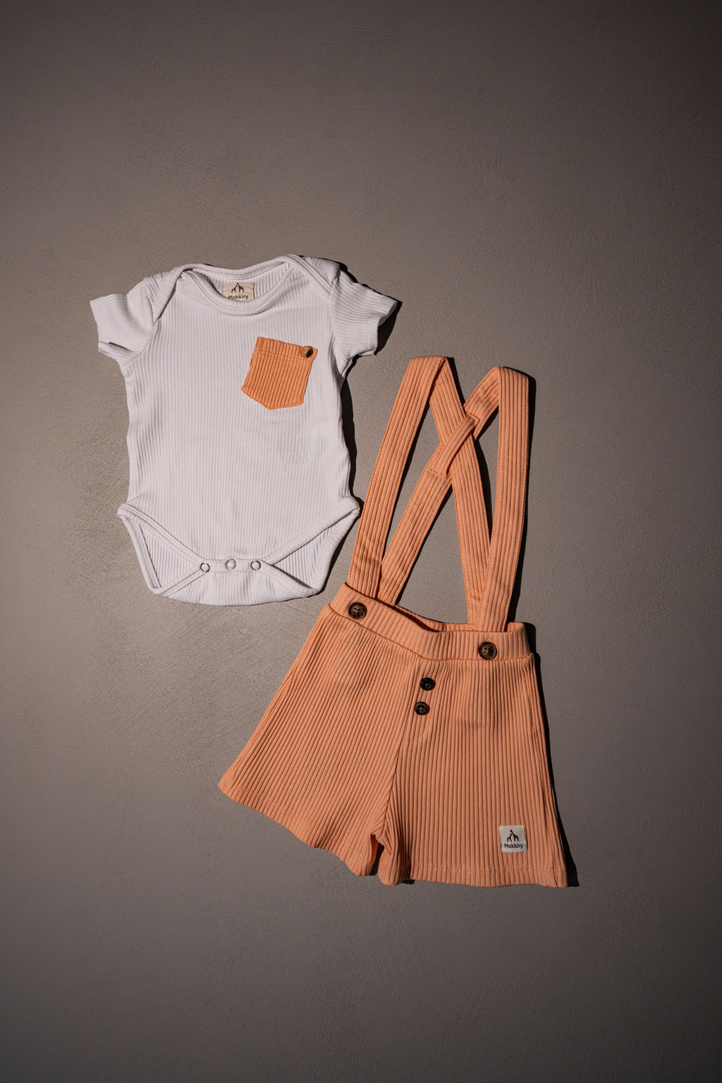 COMPLETO ELEGANTE ARANCIO PASTELLO