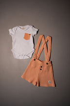 COMPLETO ELEGANTE ARANCIO PASTELLO