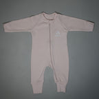 TUTINA CON ZIP ROSA 100%COTONE BIOLOGICO