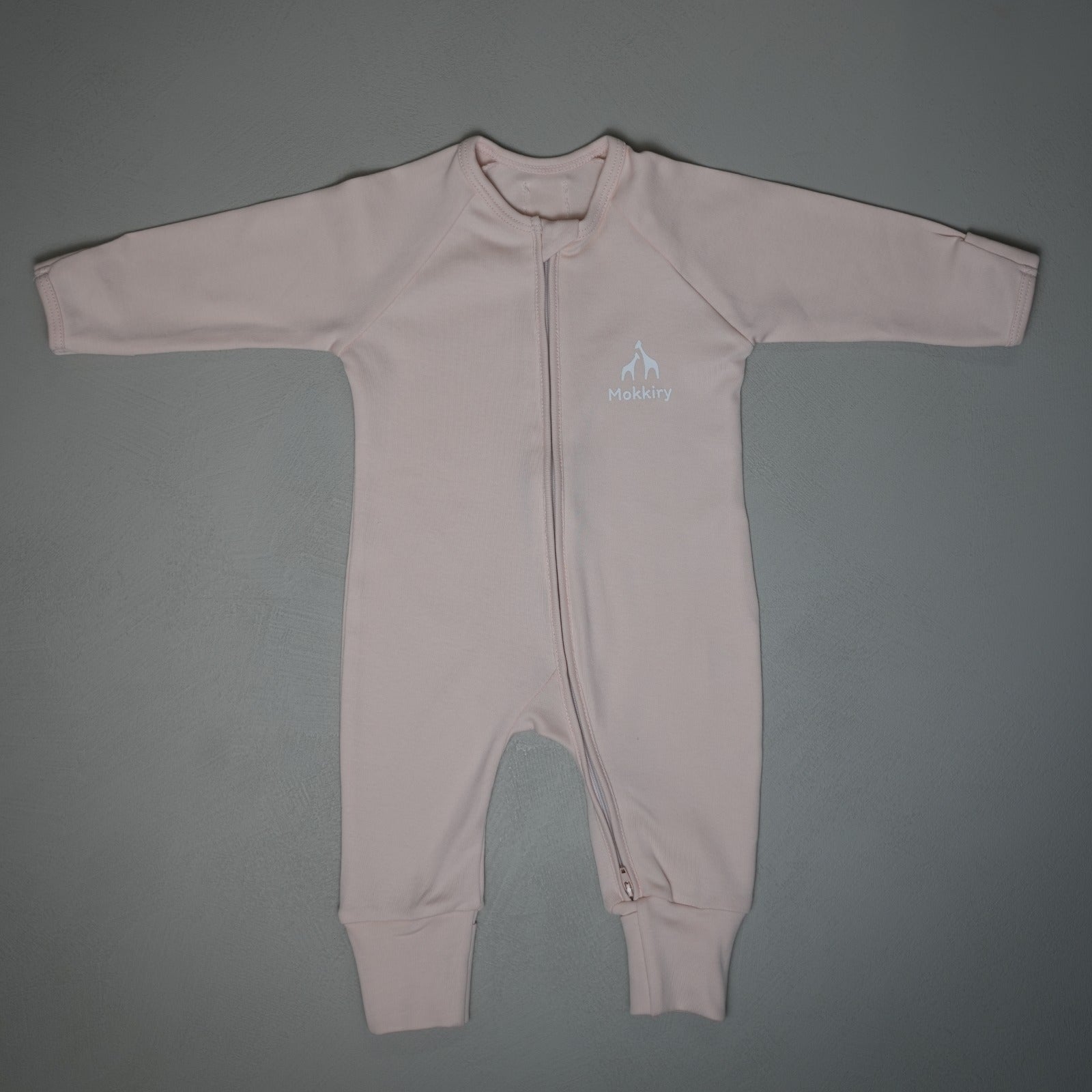 TUTINA CON ZIP ROSA 100%COTONE BIOLOGICO