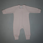 TUTINA CON ZIP ROSA 100%COTONE BIOLOGICO