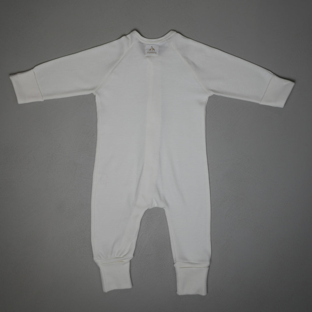 TUTINA CON ZIP MARSHMALLOW 100%COTONE BIOLOGICO