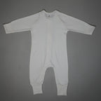 TUTINA CON ZIP MARSHMALLOW 100%COTONE BIOLOGICO